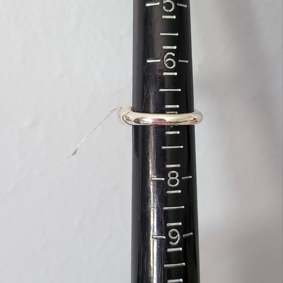 LAGOS SS White Ceramic Diamond Stacking Band Ring 7 - Picture 4 of 11